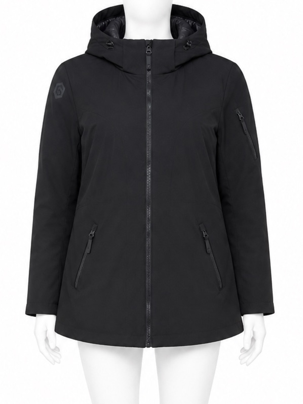 Free Country Black Hooded Winter Coat size XXL